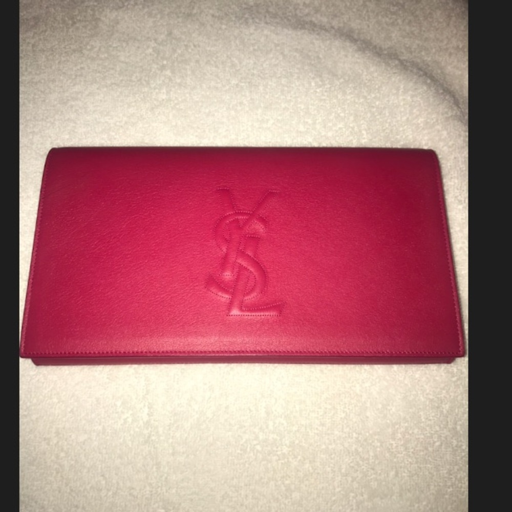 100% Authentic YSL PINK CLUTCH
